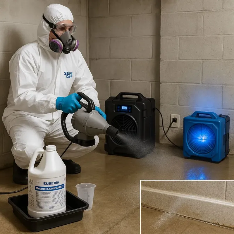 Sanitization and Odor Removal process in Chesterfield Court House, VA